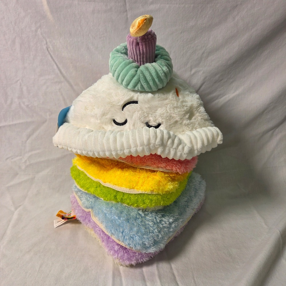 Giggle Scape Rainbow Birthday Cake Slice Plush Stuffed Toy Target Soft
